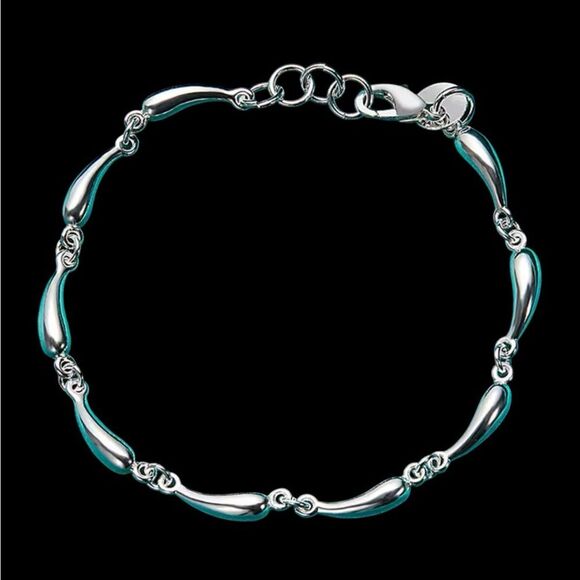 Classic Sterling Silver Chain Bracelet - Picture 7 of 7
